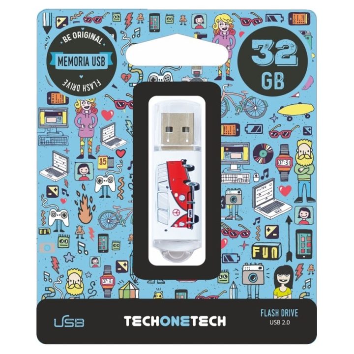 TECH ONE TECH Camper Van-Van 32 GB USB 2.0 (TEC4004-32)