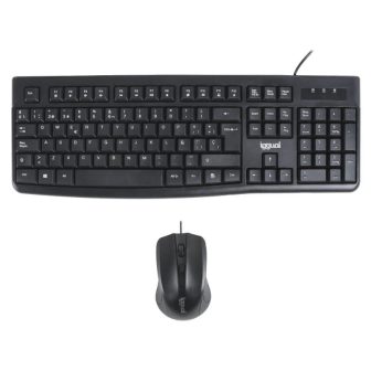 iggual Kit teclado y ratón CMK-BUSINESS2 negro · Teclado inglés
