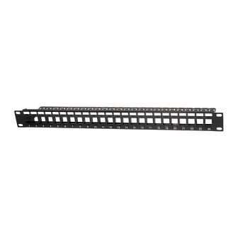 Pepegreen 24-Port Cat 6 UTP Blank Patch Panel (PAT-06024-BLANK)