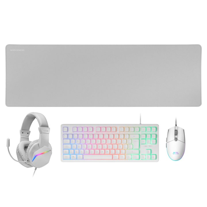 Mars Gaming MCP-RGB3, Pack Gaming Teclado Fixed RGB + Rato Gaming RGB…