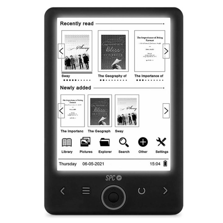 SPC eBook Dickens Light 2 6" 8GB microSD (5613N)