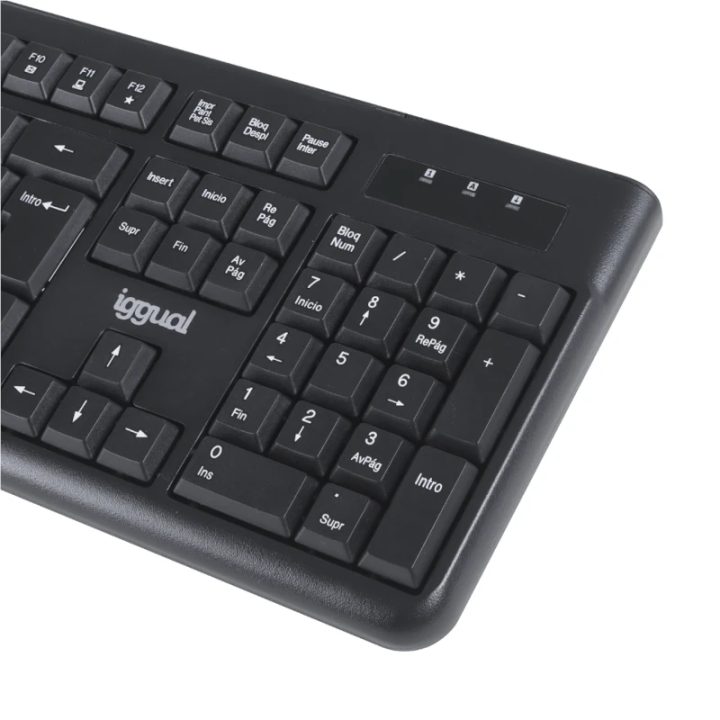 Kit de teclado e rato iggual CMK-BUSINESS2 preto · Teclado inglês