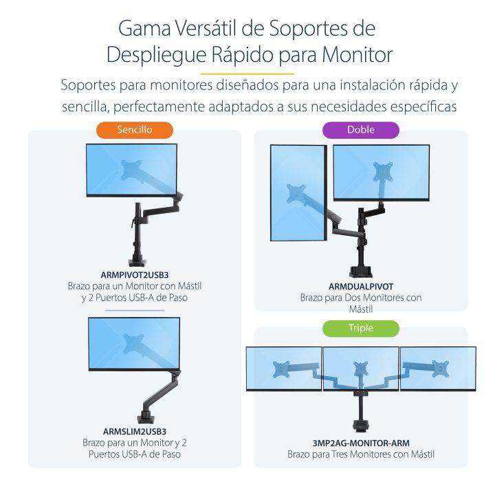 StarTech.com Braço de Secretária para Ecrã - Suporte VESA para…