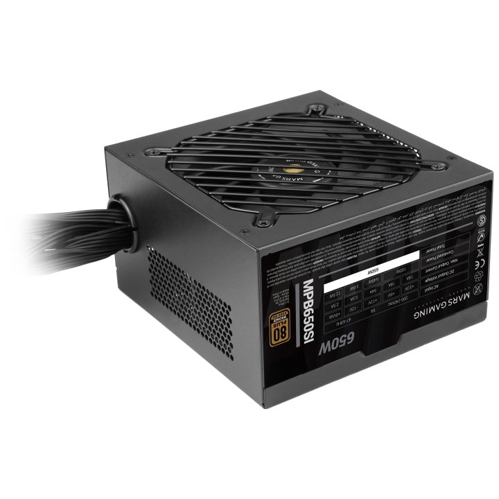 Mars Gaming MPB650SI, Fonte de Alimentação PC ATX 650W, 7 Anos de…