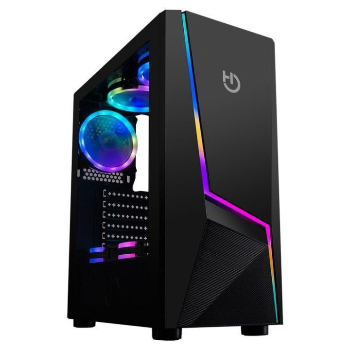 Hiditec V20 PRO ARGB Desktop Case Black