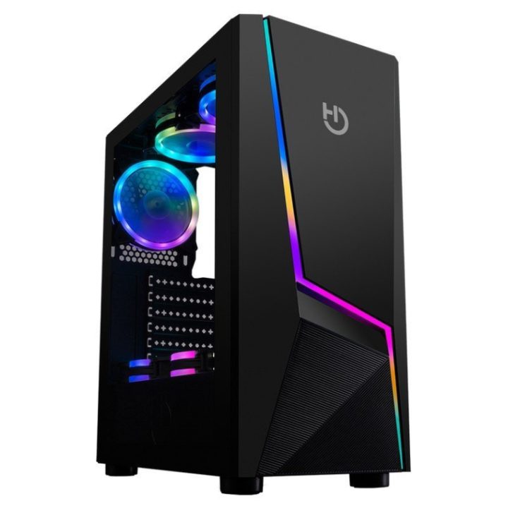 Gabinete de secretária Hiditec V20 PRO ARGB Preto