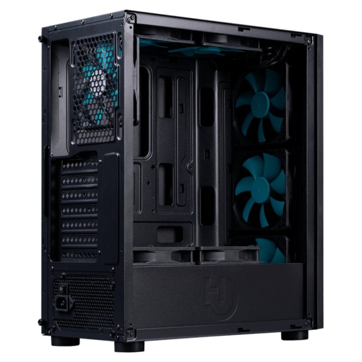 Gabinete de secretária Hiditec V20 PRO ARGB Preto