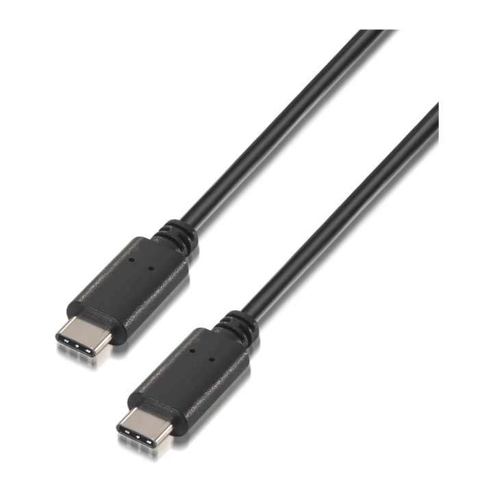 AISENS A107-0057 cabo USB USB 2.0 2 m USB C 0,48 Gbit/s Preto