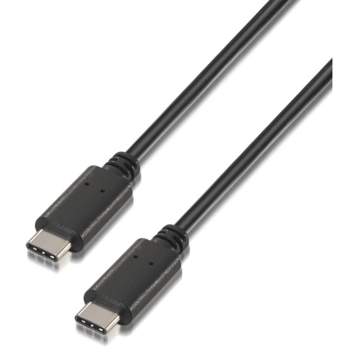 AISENS A107-0057 cabo USB USB 2.0 2 m USB C 0,48 Gbit/s Preto