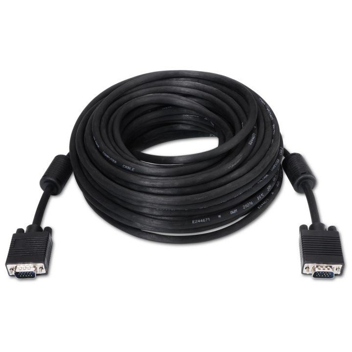 AISENS A113-0074 VGA Cable 10 m VGA (D-Sub) Black
