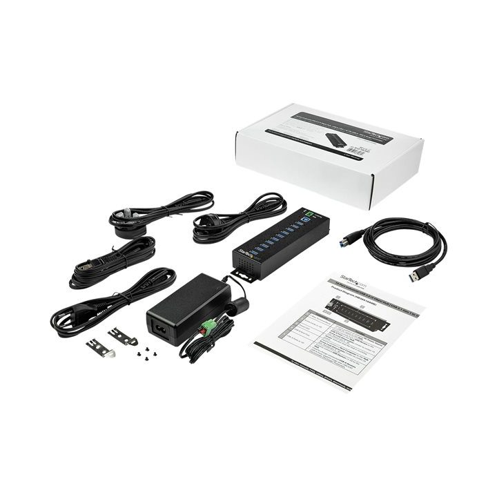 StarTech.com Hub Concentrador USB de 10 Portas com Adaptador de…