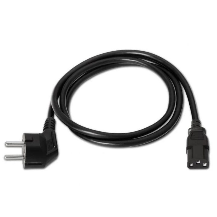 AISENS A132-0168 cable de transmisión Negro 3 m CEE7/7 C13 acoplador