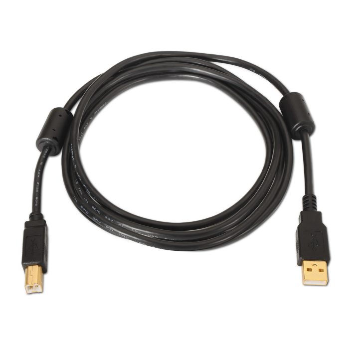 AISENS A101-0009 USB Cable USB 2.0 2 m USB A USB B Black