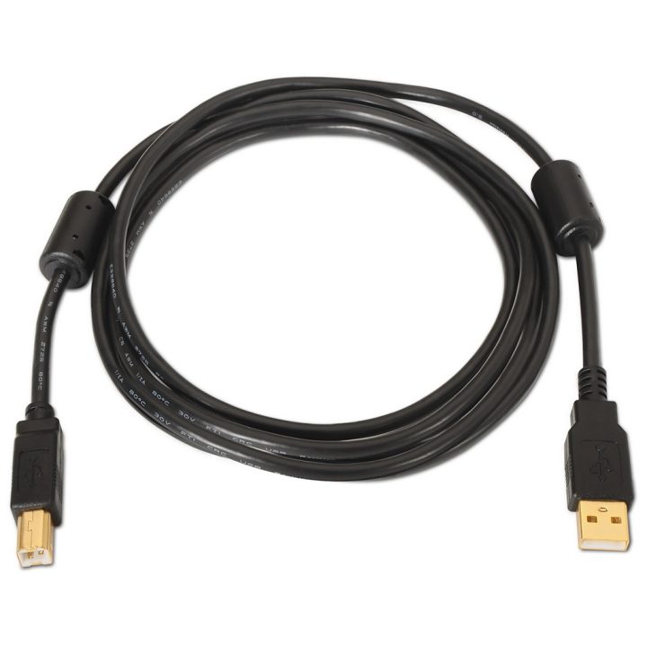 AISENS A101-0009 USB Cable USB 2.0 2 m USB A USB B Black