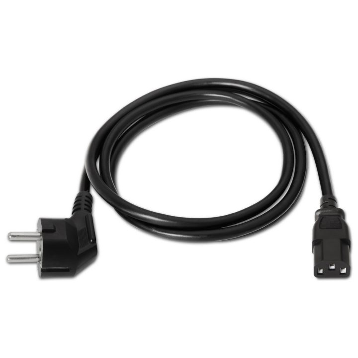 AISENS A132-0168 Black Transmission Cable 3 m CEE7/7 C13 Coupler