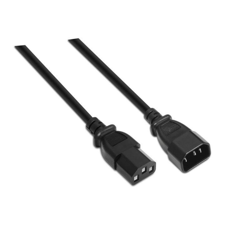 AISENS A132-0171 Transmission Cable Black 1.5 m C13 Coupler C14…