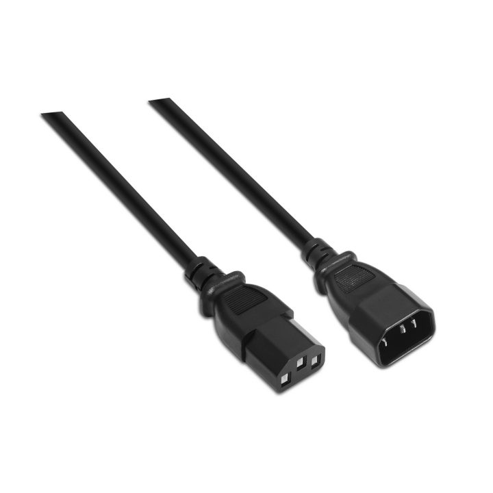 AISENS A132-0171 Transmission Cable Black 1.5 m C13 Coupler C14…