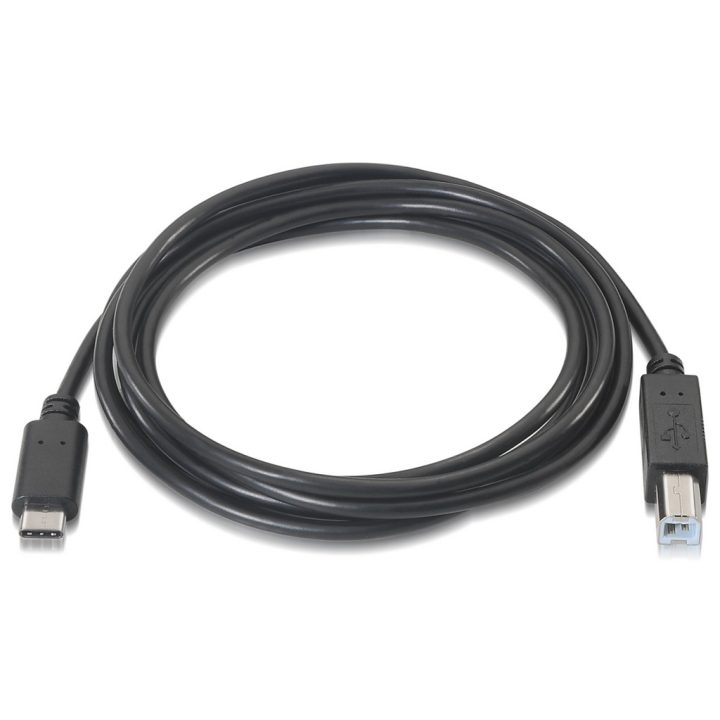 AISENS A107-0054 cabo USB USB 2.0 2 m USB C USB B Preto