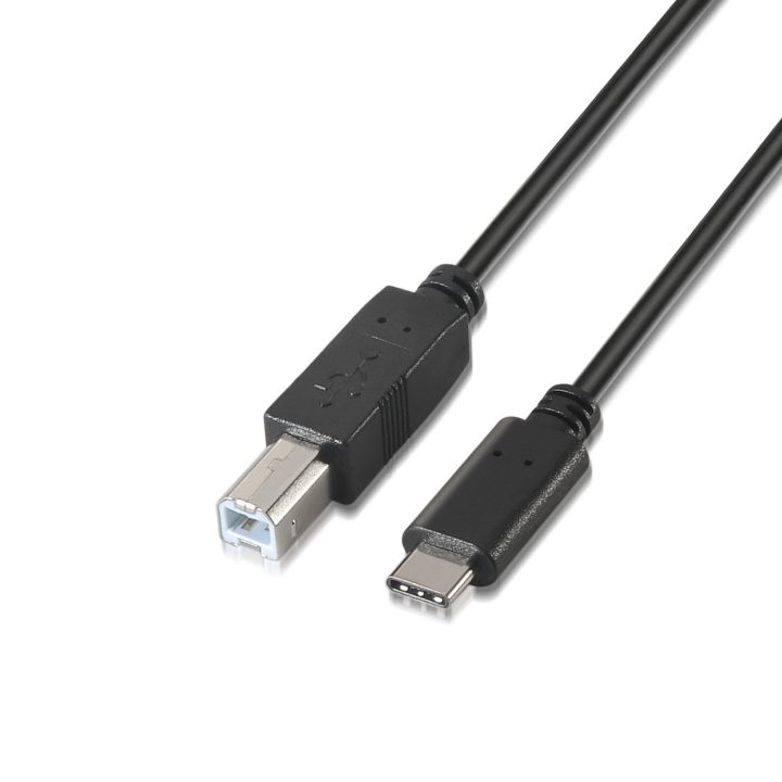 AISENS A107-0054 USB Cable USB 2.0 2 m USB C USB B Black