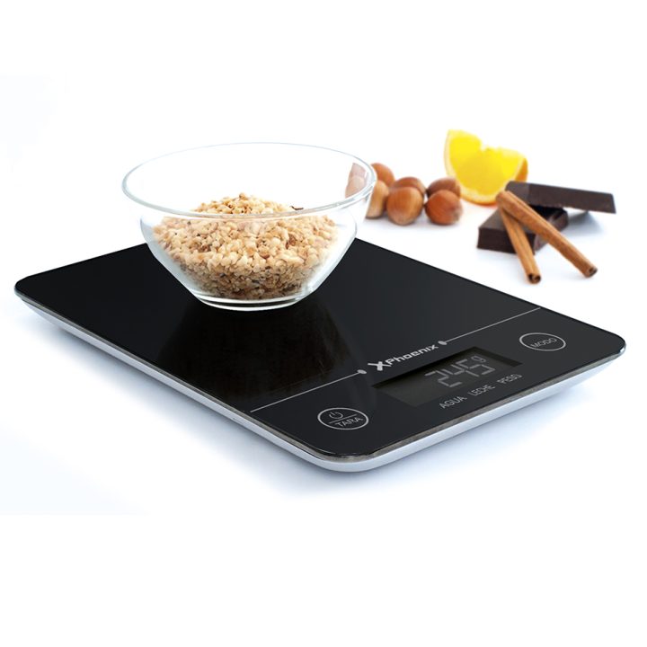 Phoenix Technologies Black Digital Kitchen Scale, Max 5kg