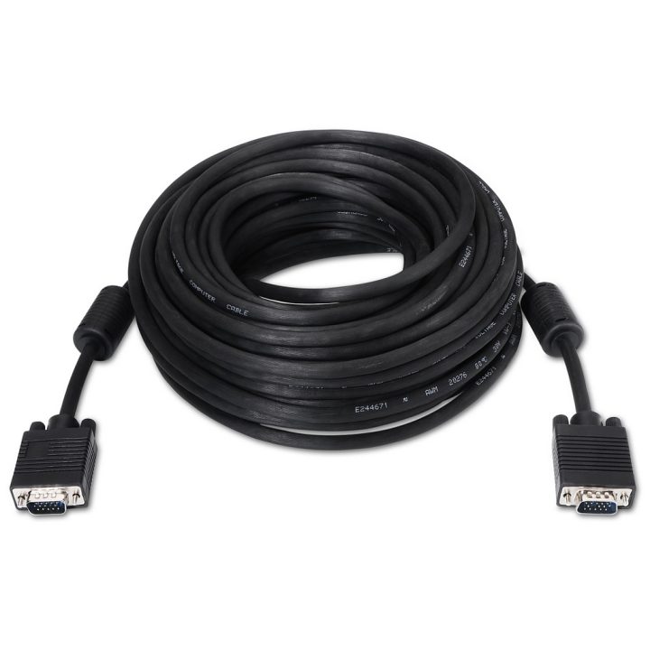 AISENS A113-0077 VGA Cable 25 m VGA (D-Sub) Black