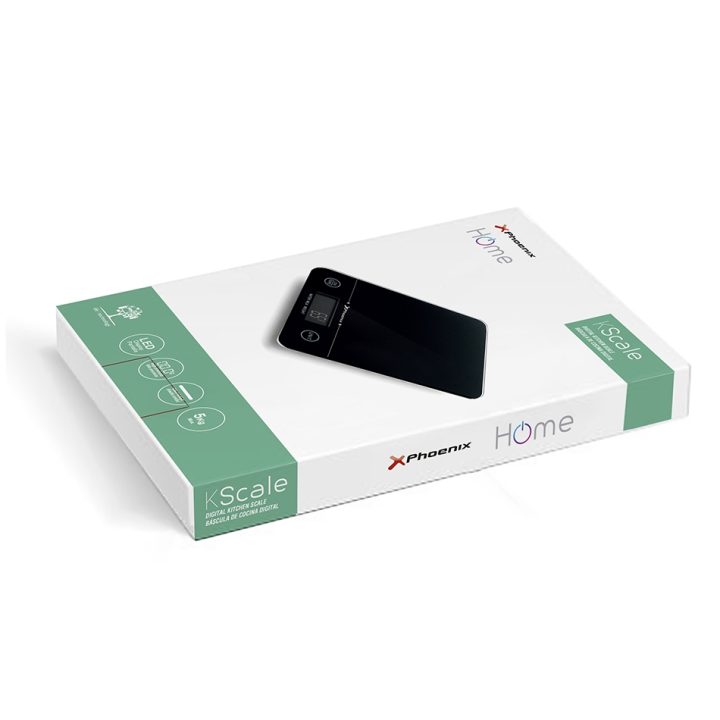 Phoenix technologies Báscula phoenix de cocina digital negra maximo…