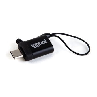 iggual USB OTG Adapter Type C to USB-A 3.1 Black