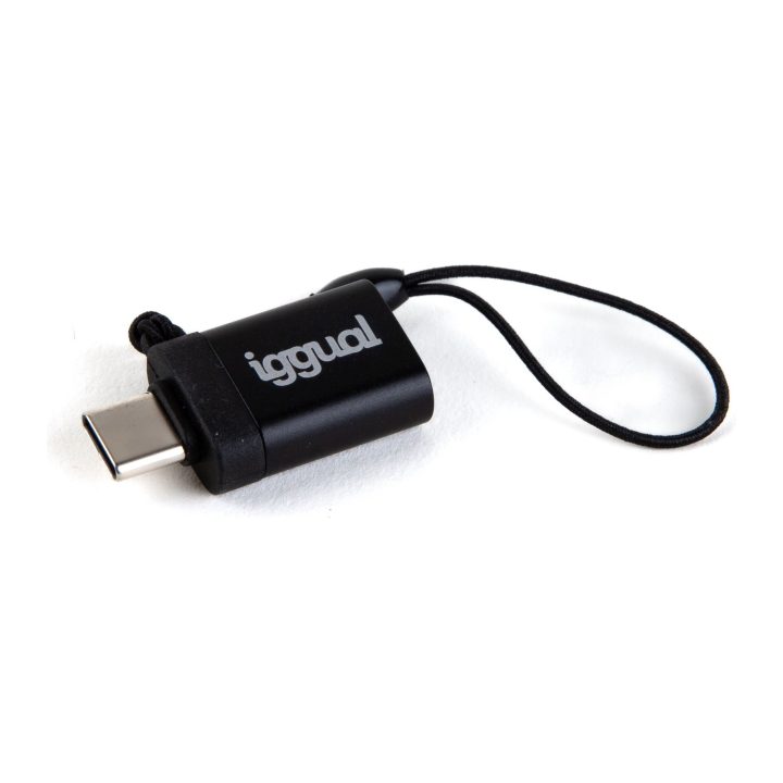 iggual USB OTG Adapter Type C to USB-A 3.1 Black