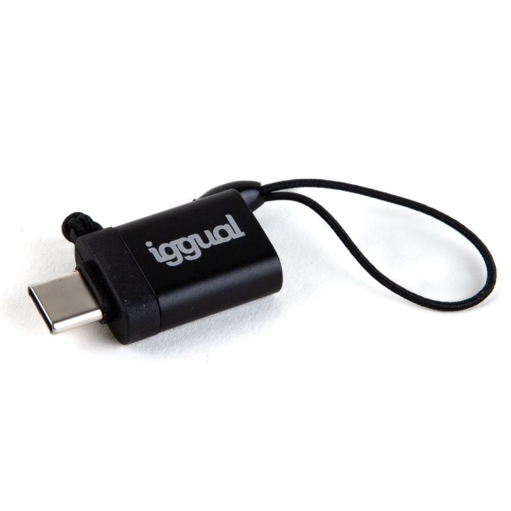 iggual USB OTG Adapter Type C to USB-A 3.1 Black