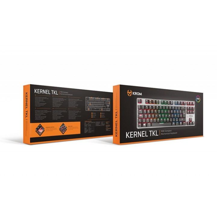 Krom Kernel TKL Teclado de Jogo USB Preto (NXKROMKRNLTKL)