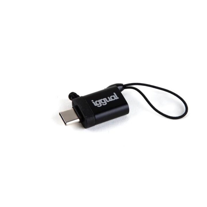 iggual USB OTG Adapter Type C to USB-A 3.1 Black