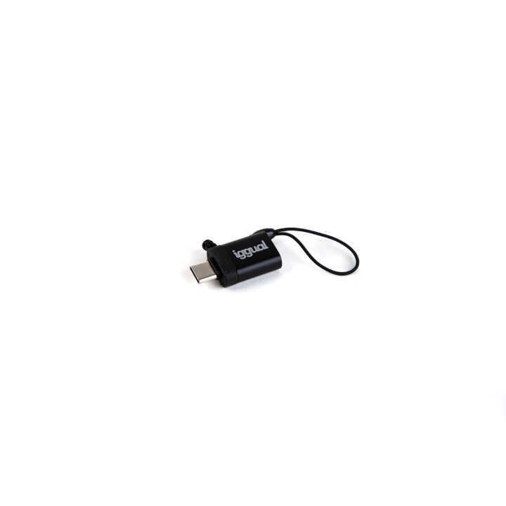 iggual Adaptador USB OTG tipo C a USB-A 3.1 negro