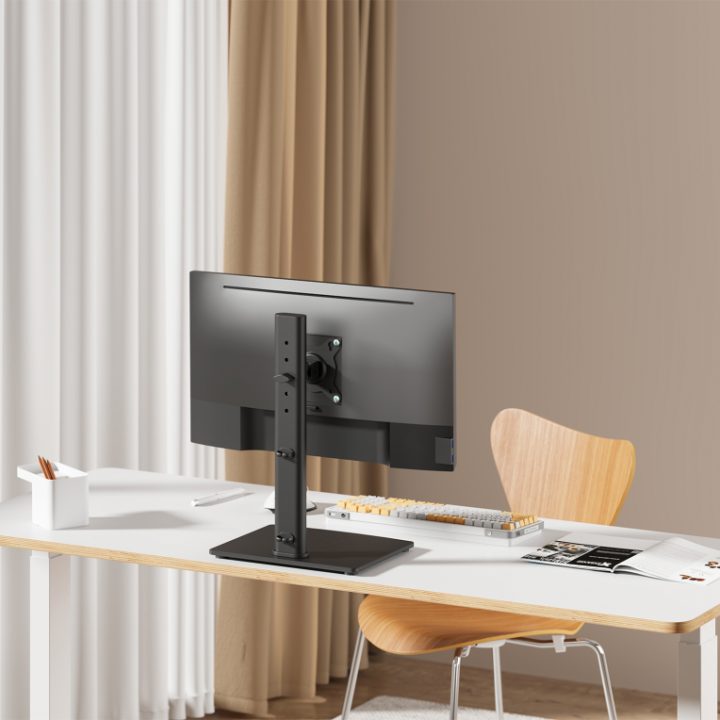 AISENS Eco Swivel and Tilt Desktop Monitor/TV Stand with Base, 12 kg…
