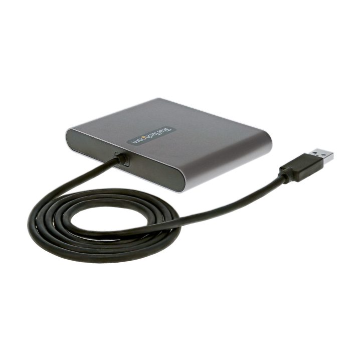 StarTech.com Adaptador USB 3.0 a 4 Puertos HDMI - Tarjeta Gráfica y…