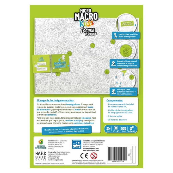 Sd games Jogo de tabuleiro Micro Macro Kids (MICMAC07)