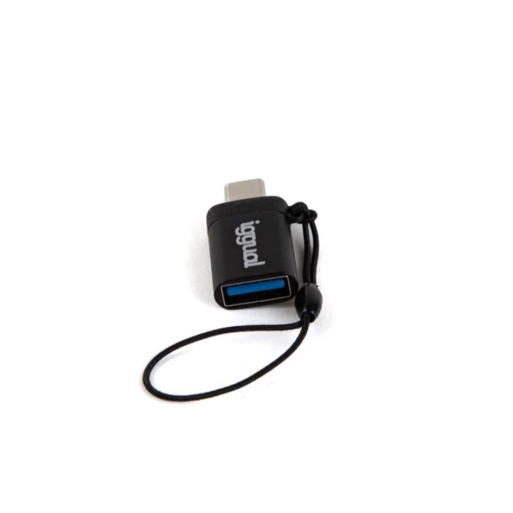 iggual USB OTG Adapter Type C to USB-A 3.1 Black