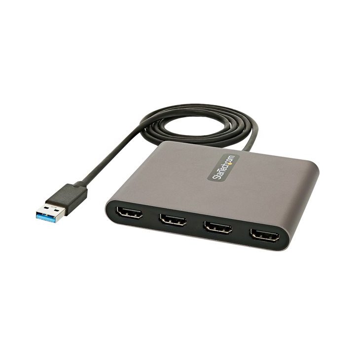 StarTech.com Adaptador USB 3.0 para 4 Portas HDMI - Placa Gráfica e…