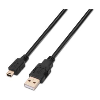 AISENS A101-0025 cabo USB USB 2.0 1,8 m USB A Mini-USB B Preto