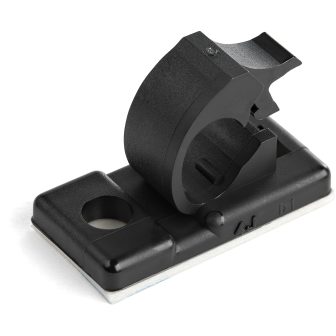 StarTech.com 100 Clips de Gestión de Cableado Adhesivos - Negro -…