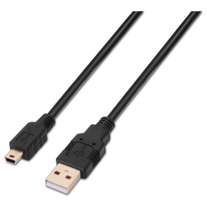 AISENS A101-0025 cabo USB USB 2.0 1,8 m USB A Mini-USB B Preto