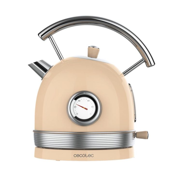 Cecotec Thermosense 420 Vintage Light Beige Electric Kettle 2200W…