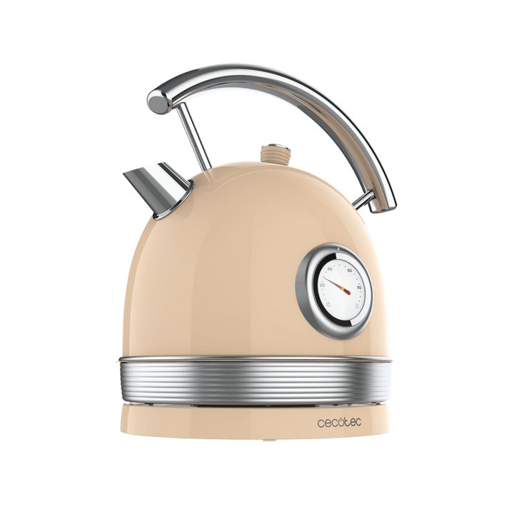 Chaleira elétrica Cecotec Thermosense 420 Vintage bege claro 2200W…