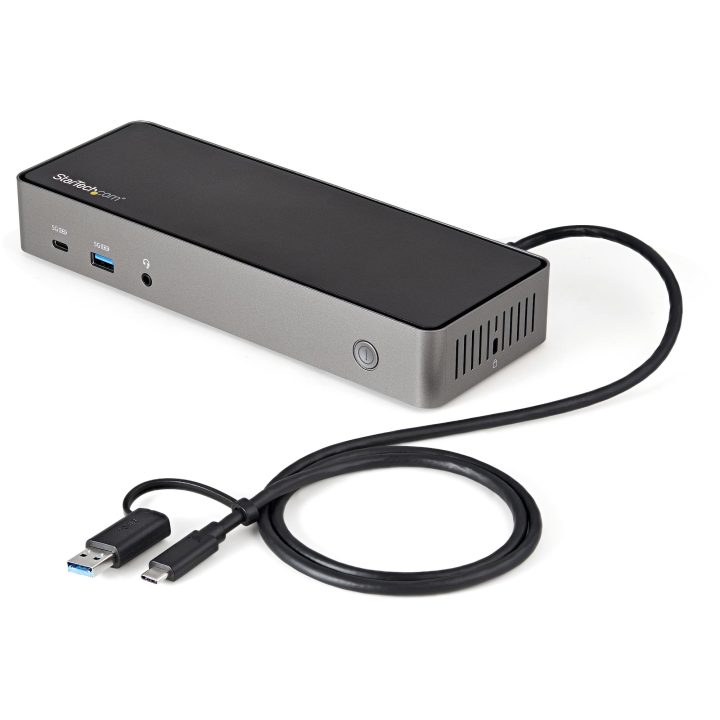 StarTech.com USB-C and USB-A 10Gb Docking Station - Universal Hybrid…