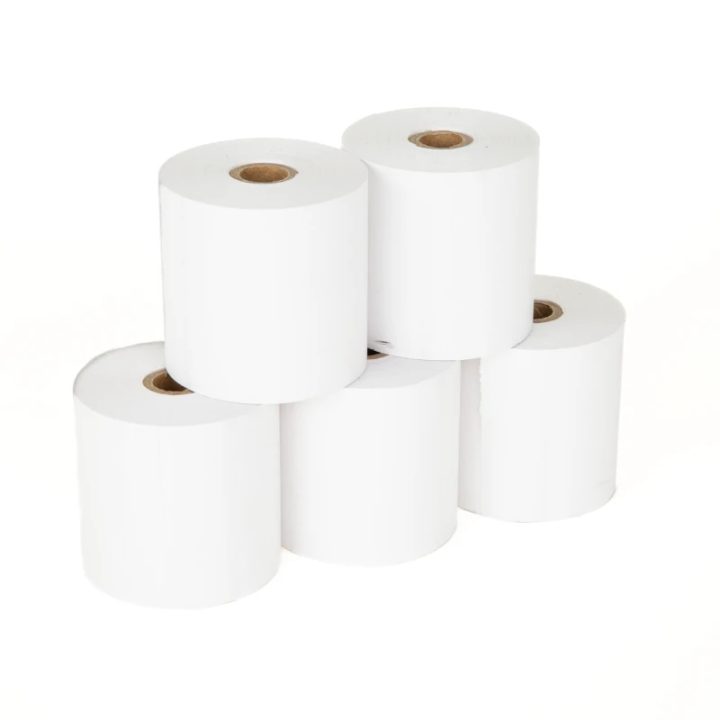 iggual Pack of 5 BPA-Free Thermal Paper Rolls 57x57mm