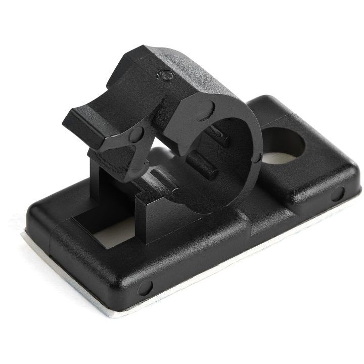 StarTech.com 100 Adhesive Cable Management Clips - Black -…