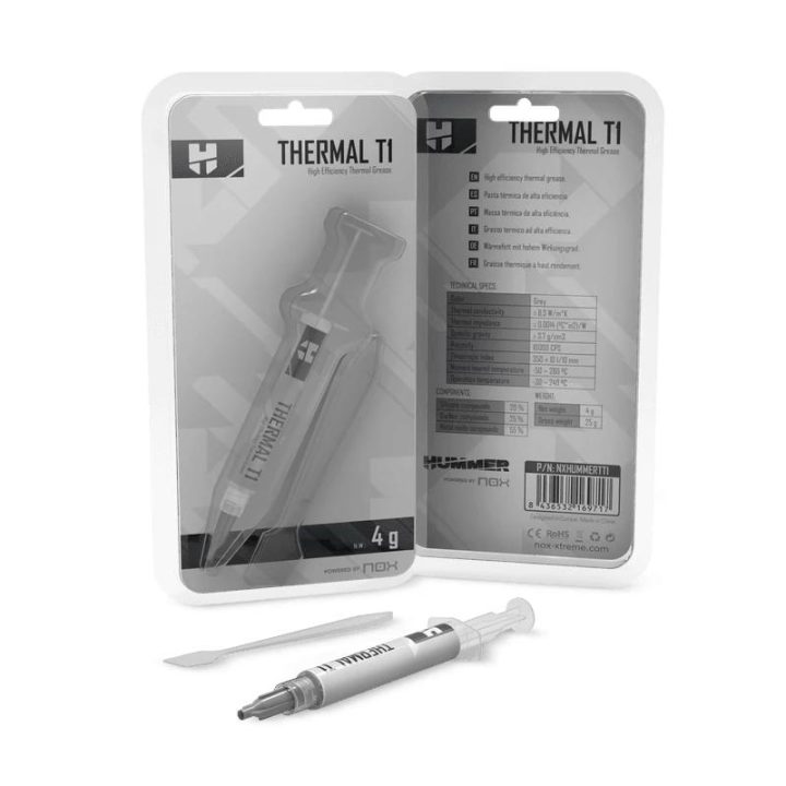 Pasta térmica NOX Hummer Thermal T1 4g (NXHUMMERTT1)