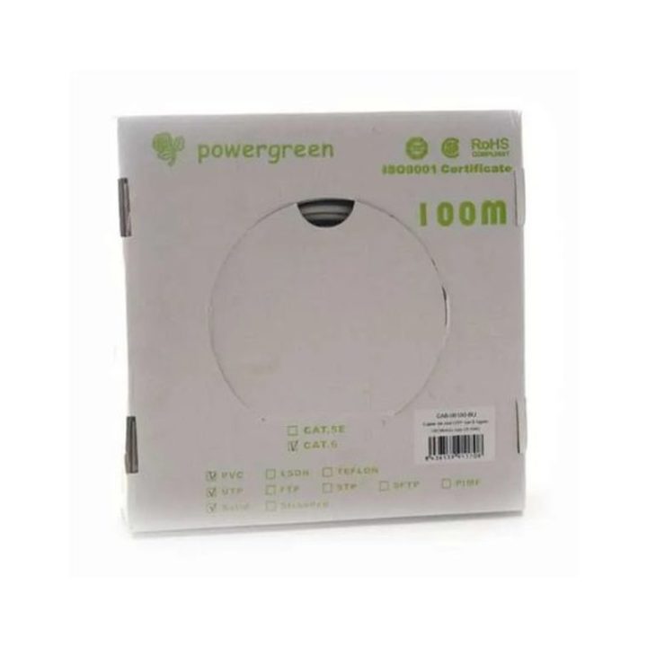 Pepegreen CAT6 Rigid Cable Reel 100m (CAB-06100-BU)