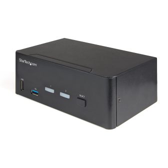 StarTech.com Comutador KVM de 2 Portas HDMI 2.0 4K para 2 Monitores -…