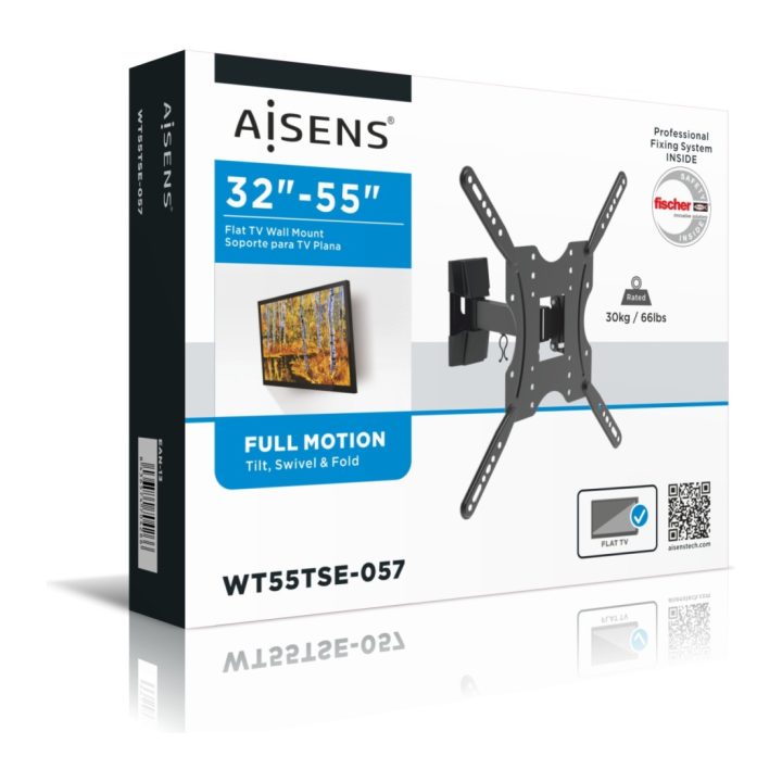 Suporte de parede AISENS ECO rotativo e inclinável para monitor/TV 30…