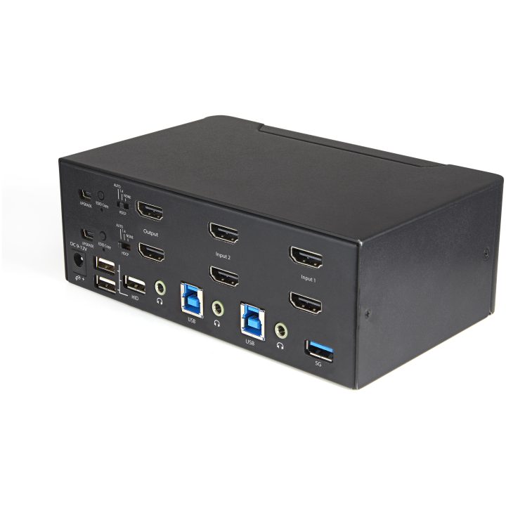 StarTech.com 2-Port HDMI 2.0 4K KVM Switch for 2 Monitors - 4K 60Hz…